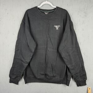 Tunnel Vision Sweatshirt Mens 3XL Black Crewneck Pullover Embroidered Basketball
